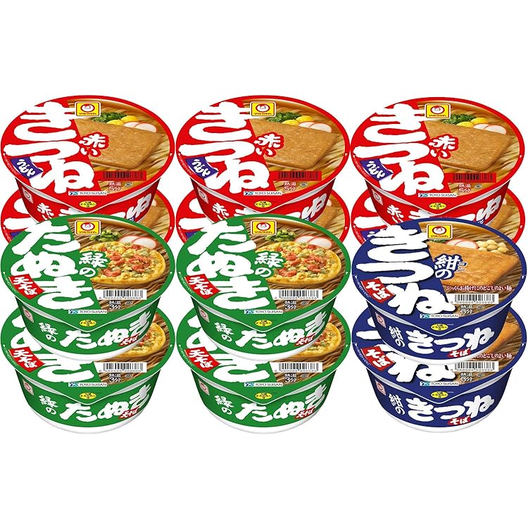 Amazon.co.jp: 日清 マルちゃん どん兵衛 赤いきつね 緑のたぬき